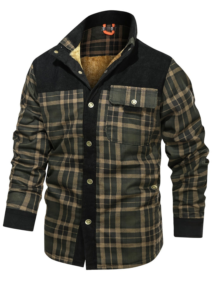 Levoire | Veste Pour Homme Élégante En Coton Chaud Vert