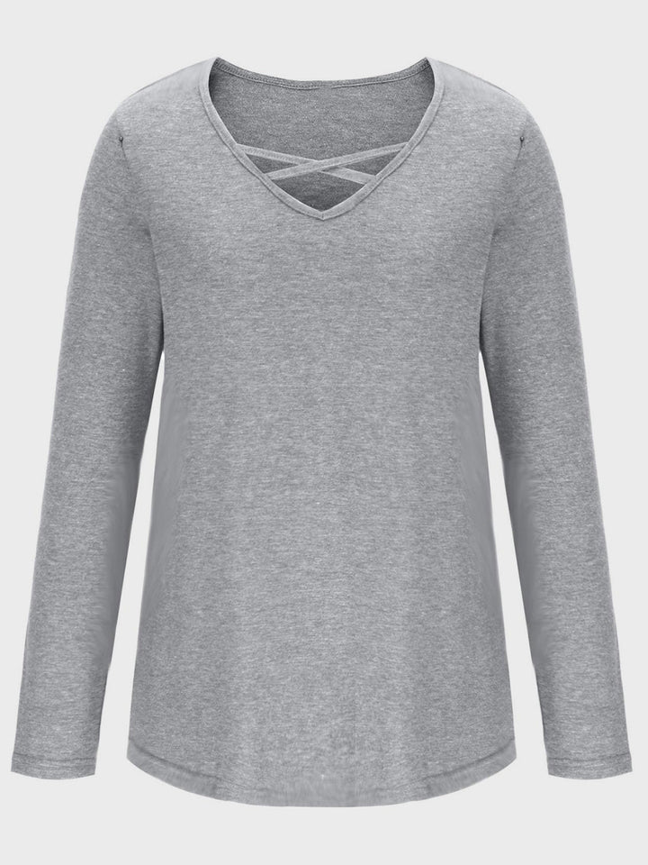 Levoire | Risti V-neck Long Sleeve T-shirt