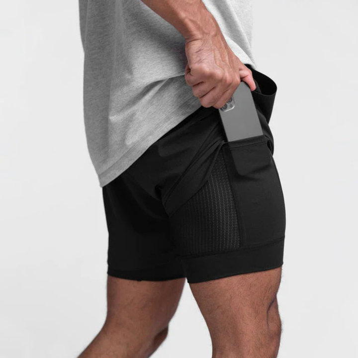 Levoire | Performance Shorts Avec Poche Latérale Pratique Noir
