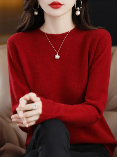 Levoire | Cachemire Tricot Femmes Col Ronde, Doux & Chaud Luxe
