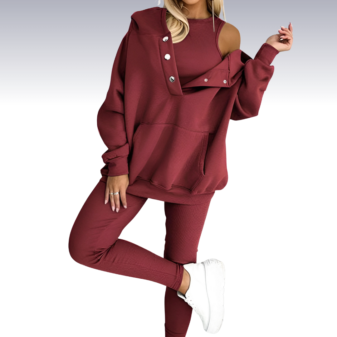 Levoire | 3 En 1 Ensemble D'Automne Rot