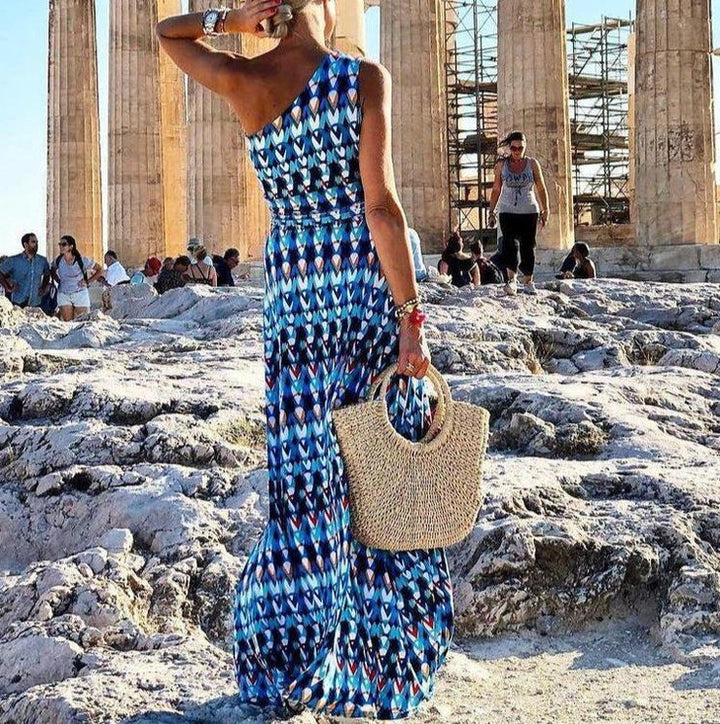 Levoire | Robe D'Été Élégante Robe Maxi Imprimée
