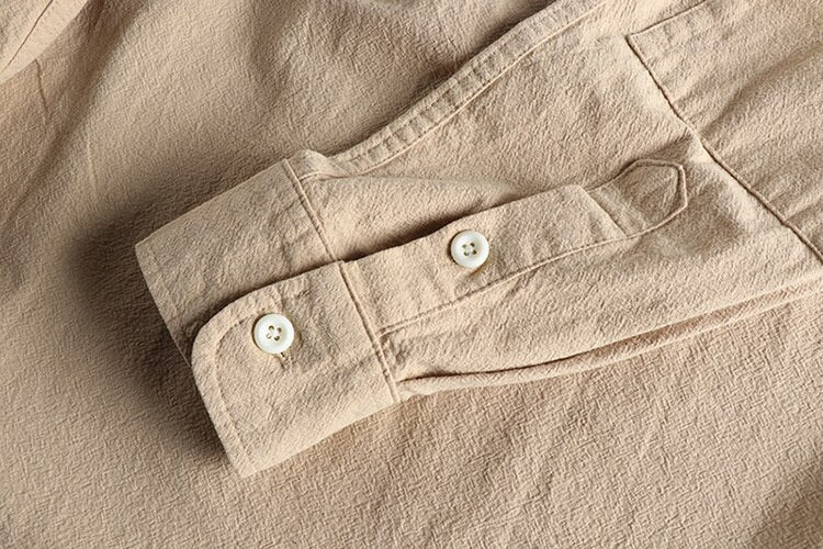 Levoire | Chemise Classique Avec Design Texturé Pour Une Ambiance Automnale