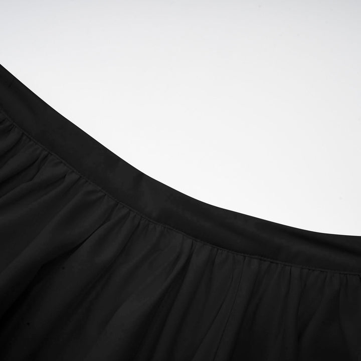 Levoire | Blouse Et Jupe En Tulle Asymétrique Ensemble Coordonné Noir