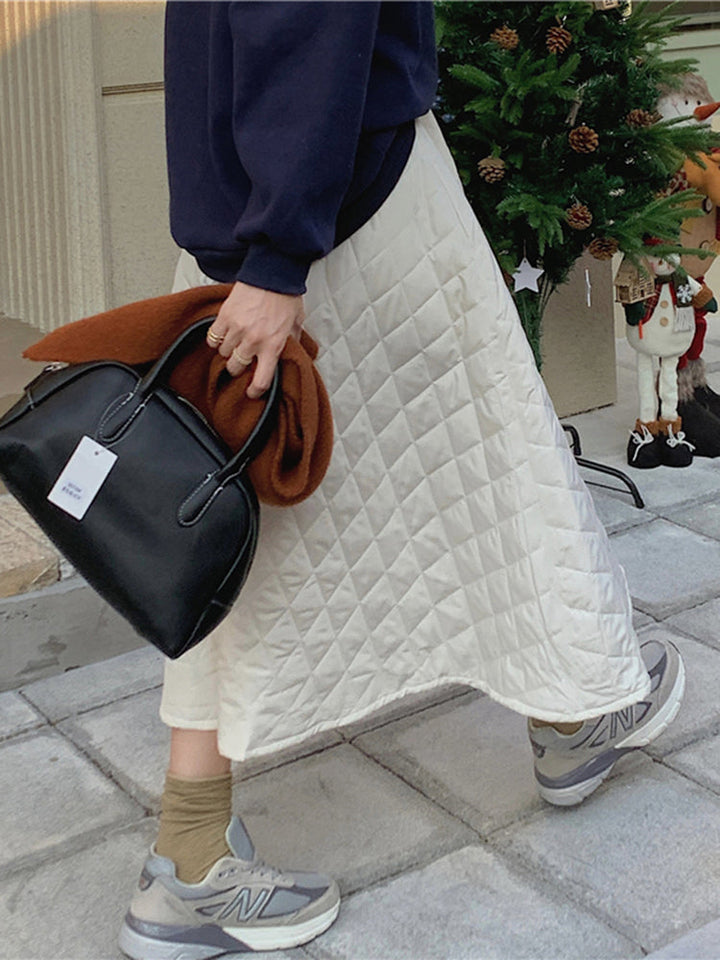 Levoire | Jupe Midi Renforcée Rembourrée Une taille Abricot
