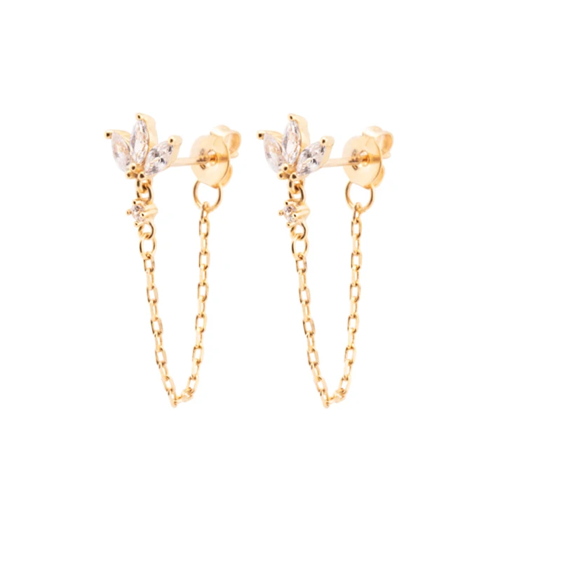 Levoire | Boucles D'Oreilles Classiques Or Krone Chaîne de cou Boucles d'oreilles