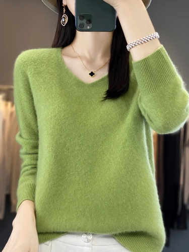 Levoire | Kashmir pull Femme Élégant Col en V, Doux & Confortable