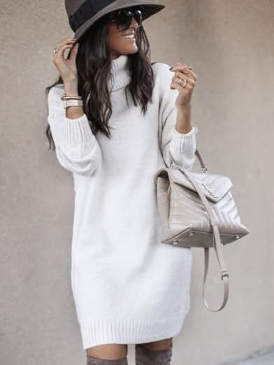 Levoire | Pörrökaula Confort Chic Pour Femmes Idéal Pour L'Automne Et Blanc