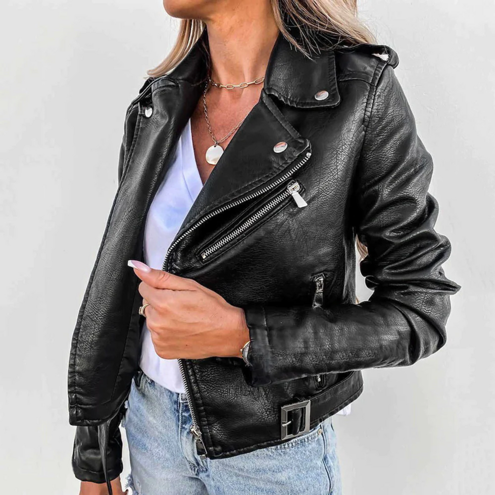 Levoire | Veste En Cuir De Motard Pour Femme