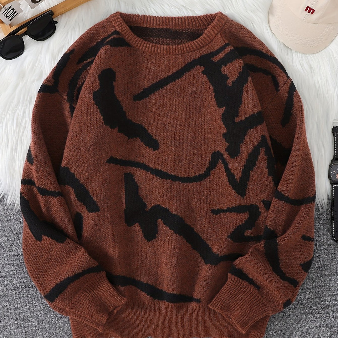 Levoire | Pull Homme Stylé Avec Impression Graffiti