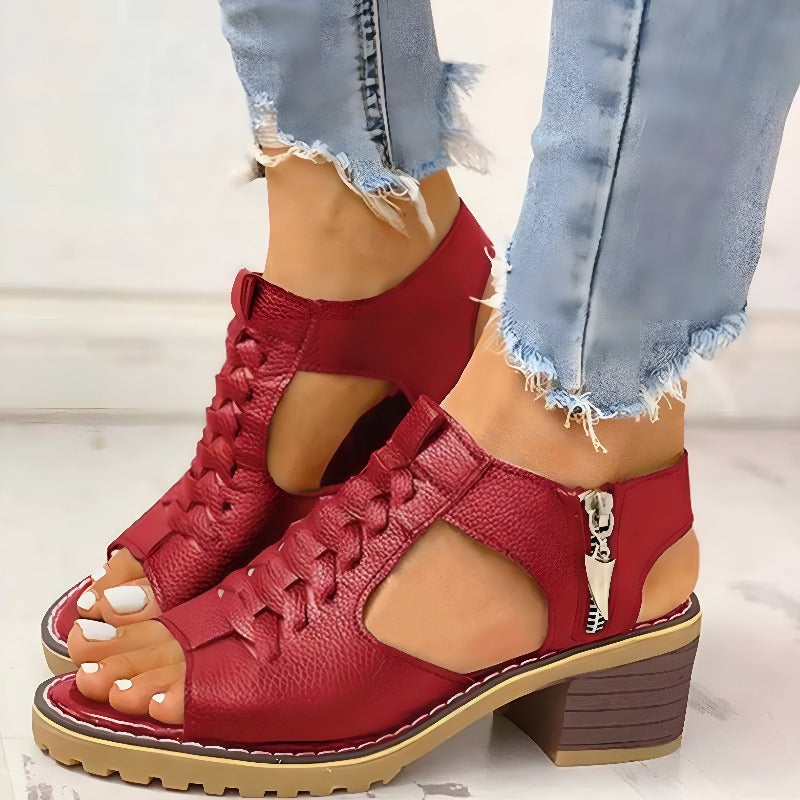 Levoire | Sandales Confortables Élégantes Rouge (Quasi épuisé)