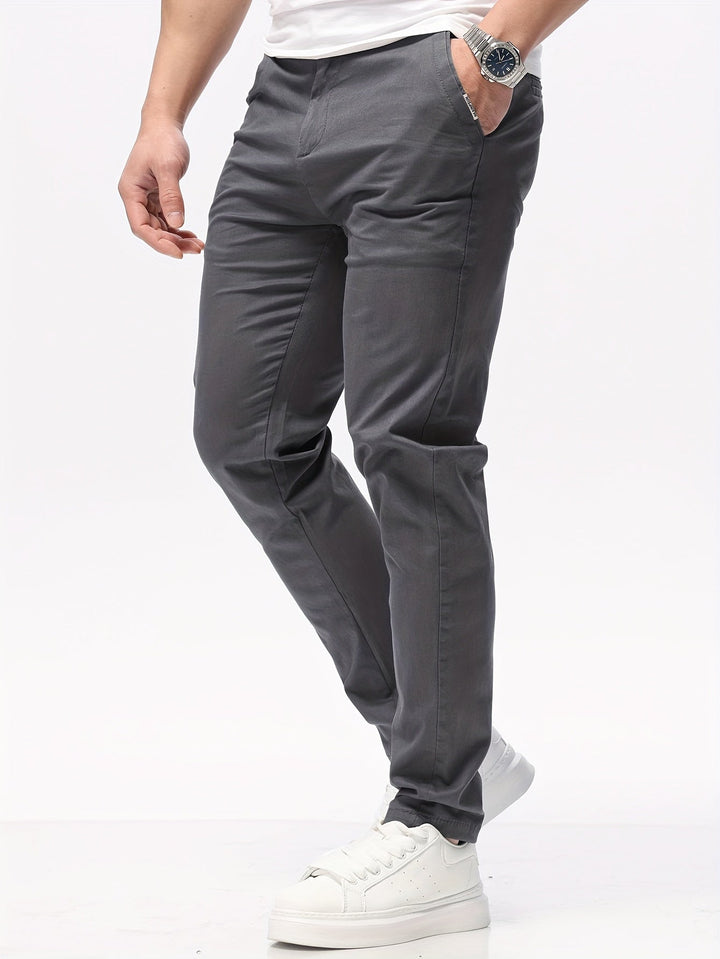 Levoire | Stretch Slim Fit Détente Mélange De Coton Pantalon
