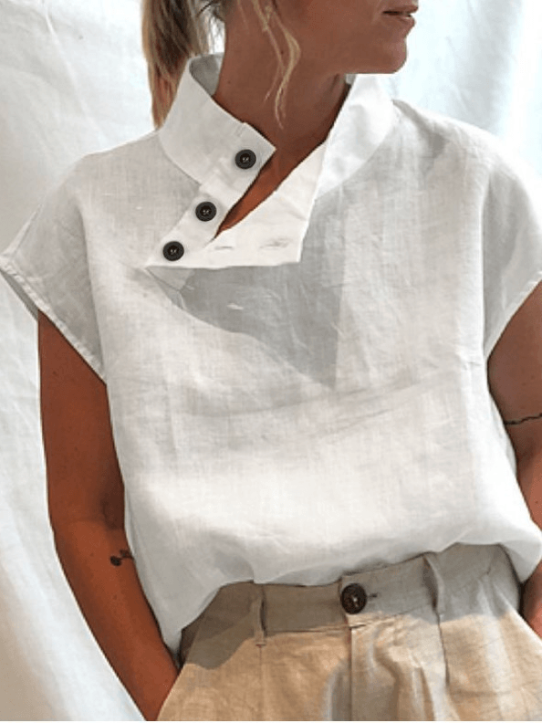 Levoire | Blouse à boutons lâches Blanc
