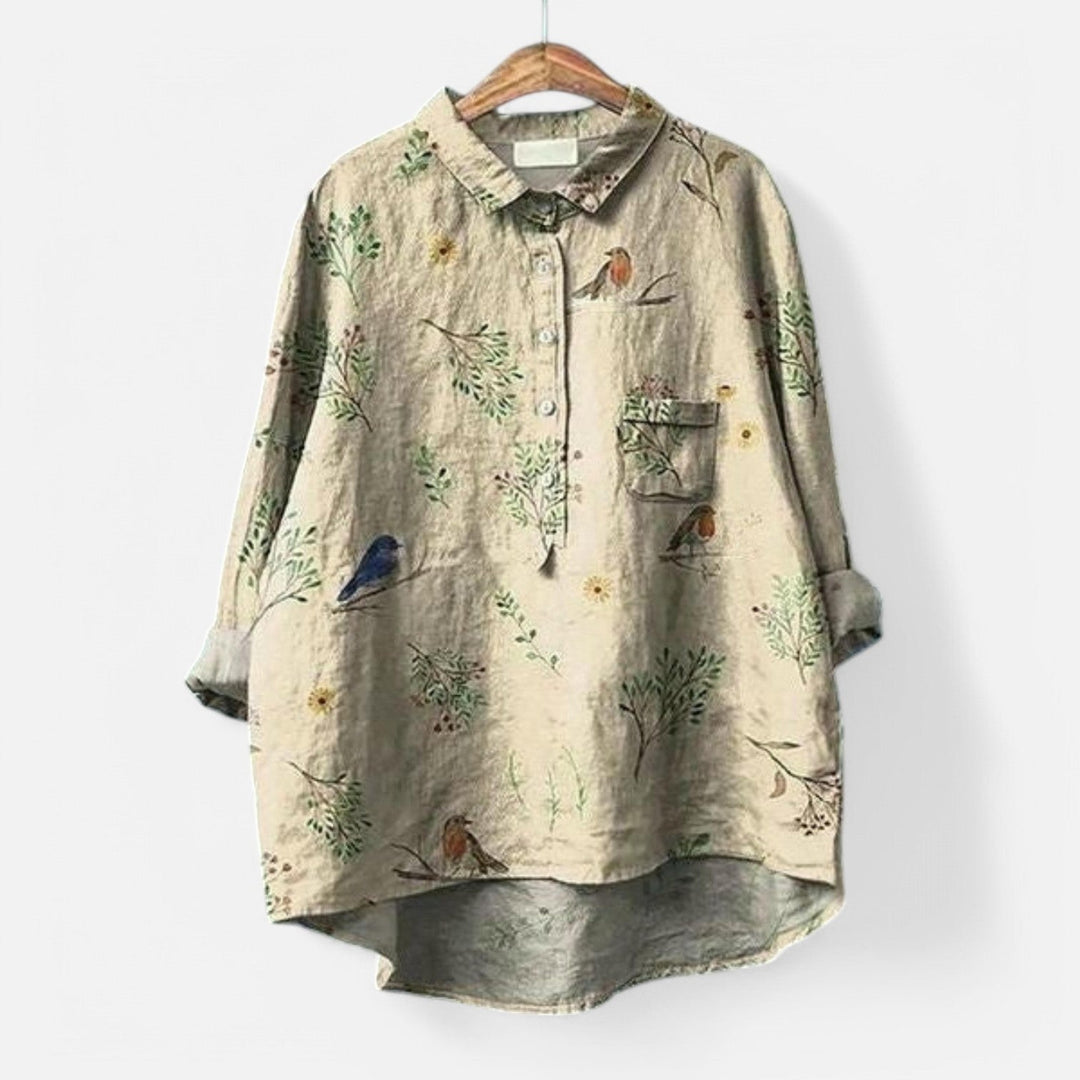 Levoire | Chemisier Élégant Avec Motif Floral Et Une Touche De Grâce Modèle 4
