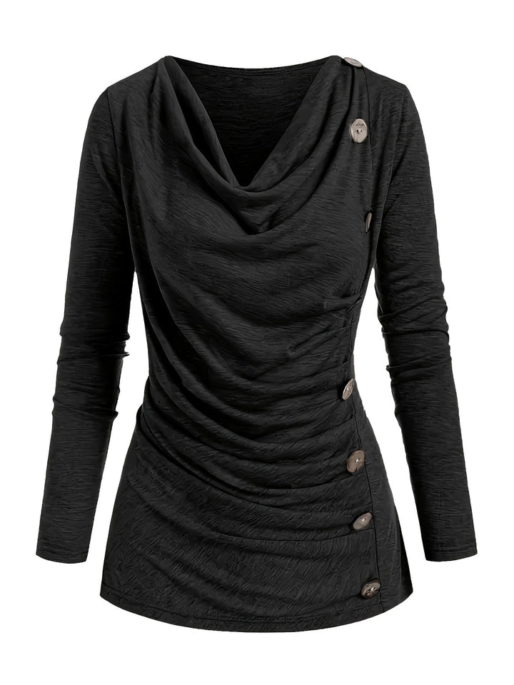 Levoire | Top Tricot Uni Avec Col Et Satin
