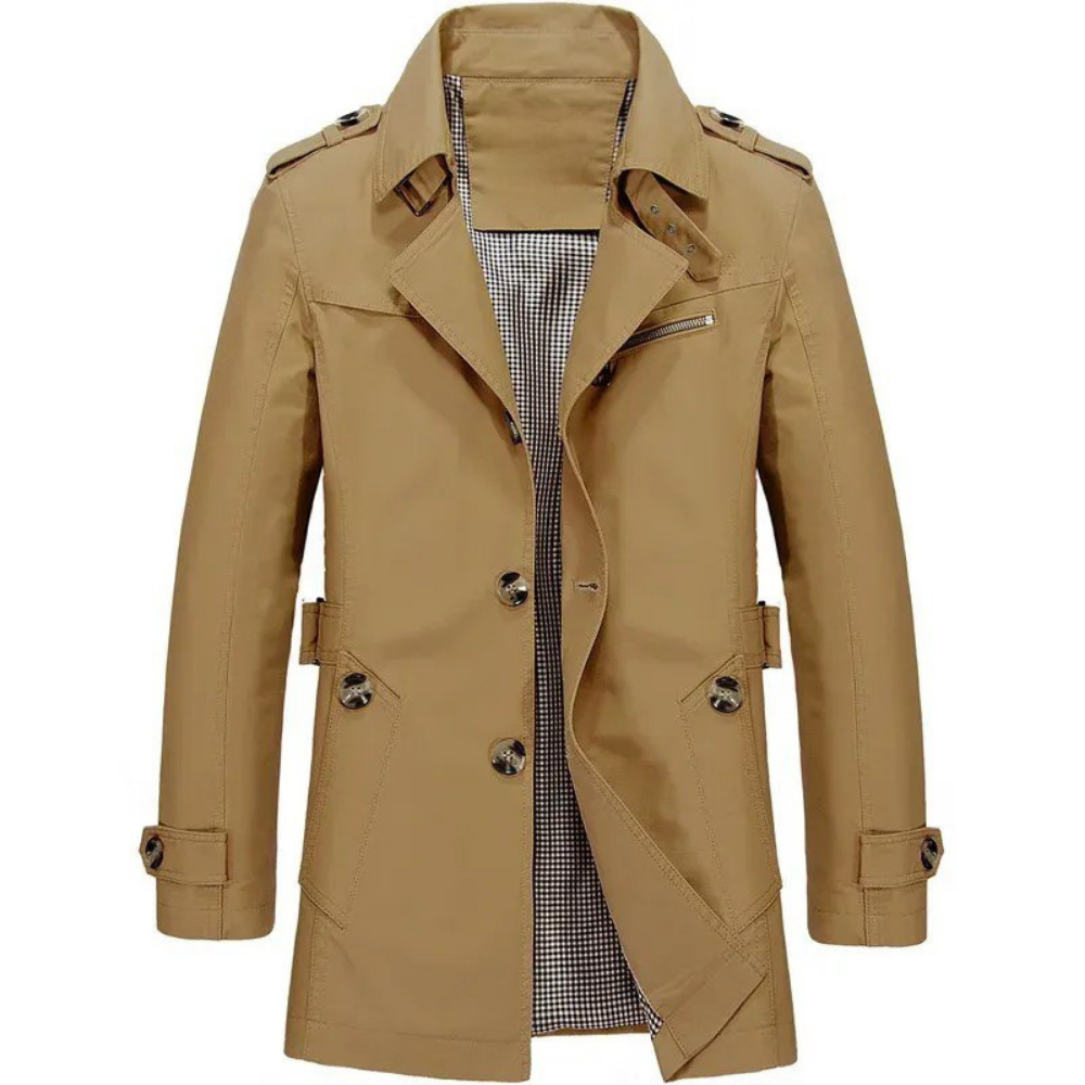 Levoire | Trench-Coat Classique Pour Hommes Pour Des Apparitions Élégantes Braun