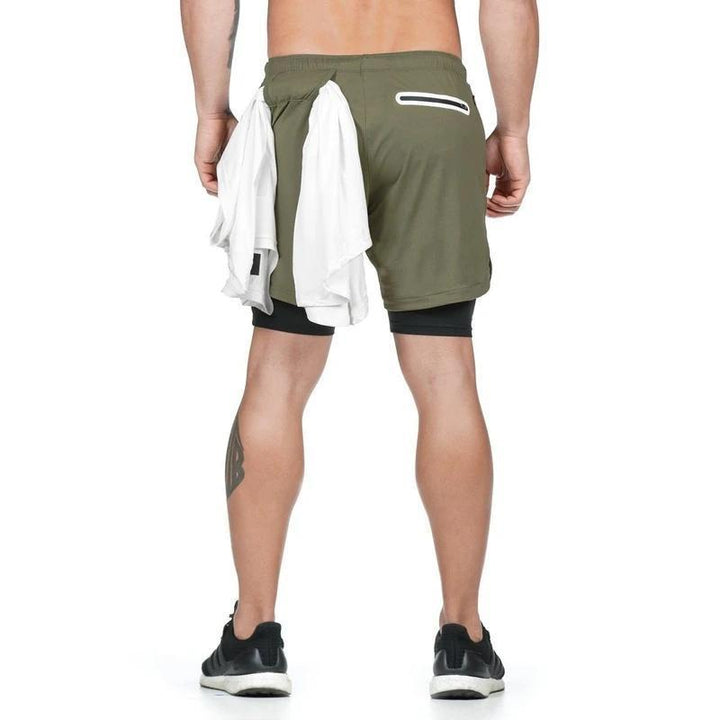 Levoire | Vêtements De Sport Shorts Courts Pour Hommes Vert