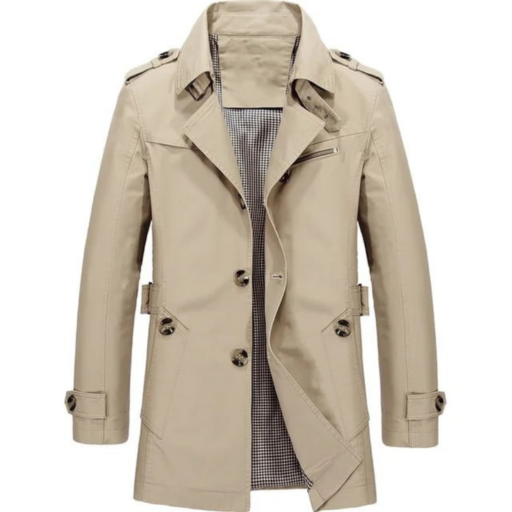 Levoire | Trench-Coat Classique Pour Hommes Pour Des Apparitions Élégantes Beige