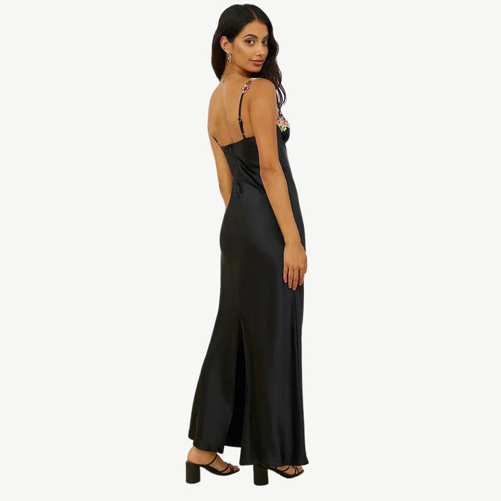 Levoire | Robe maxi satin florale