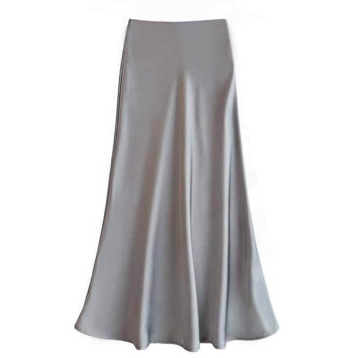 Levoire | Jupe En Soie Pour Femmes Gris