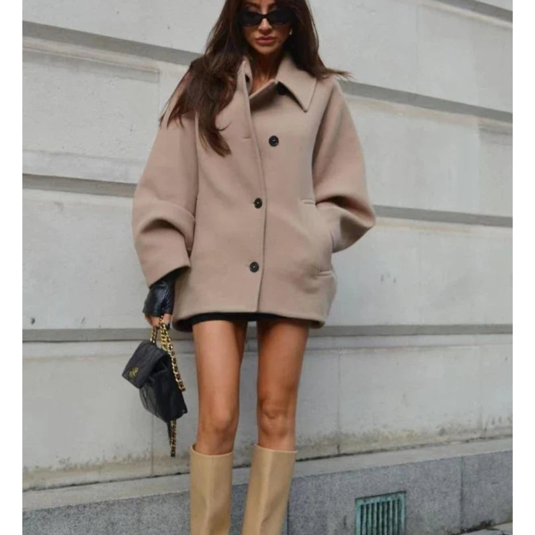 Levoire | Grande Taille Manteau Élégant Beige