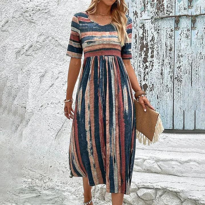 Levoire | Robe Midi Élégante Avec Encolure Ronde 2XL
