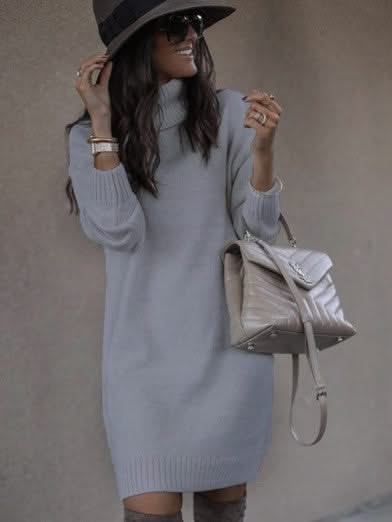 Levoire | Pörrökaula Confort Chic Pour Femmes Idéal Pour L'Automne Et Gris