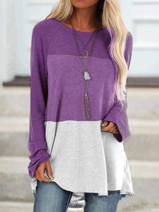 Levoire | Rento Long Sleeve Round Neck Violet