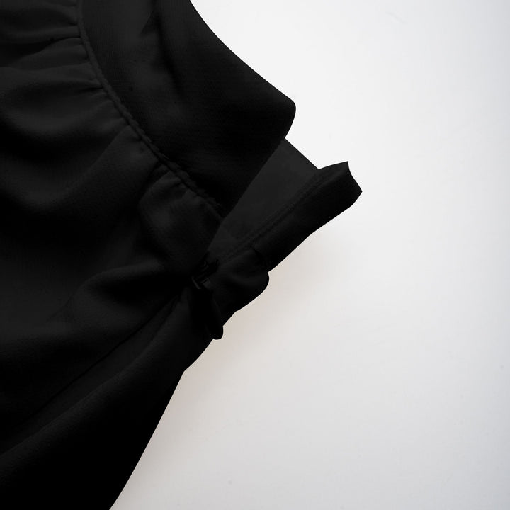 Levoire | Blouse Et Jupe En Tulle Asymétrique Ensemble Coordonné Noir