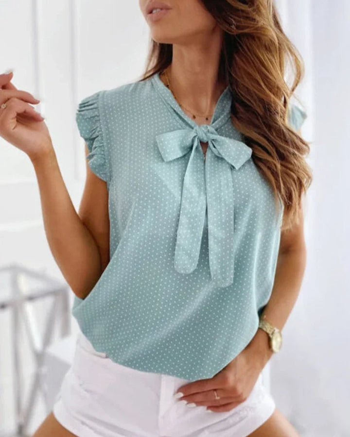 Levoire | Chemise avec élément de nouage Vert