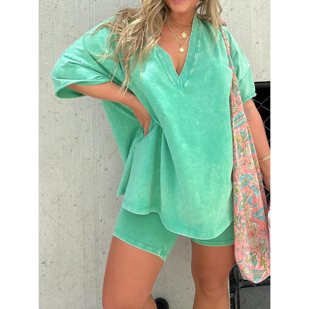 Levoire | Ensemble Deux Pièces Confortable Pour Femmes Vert