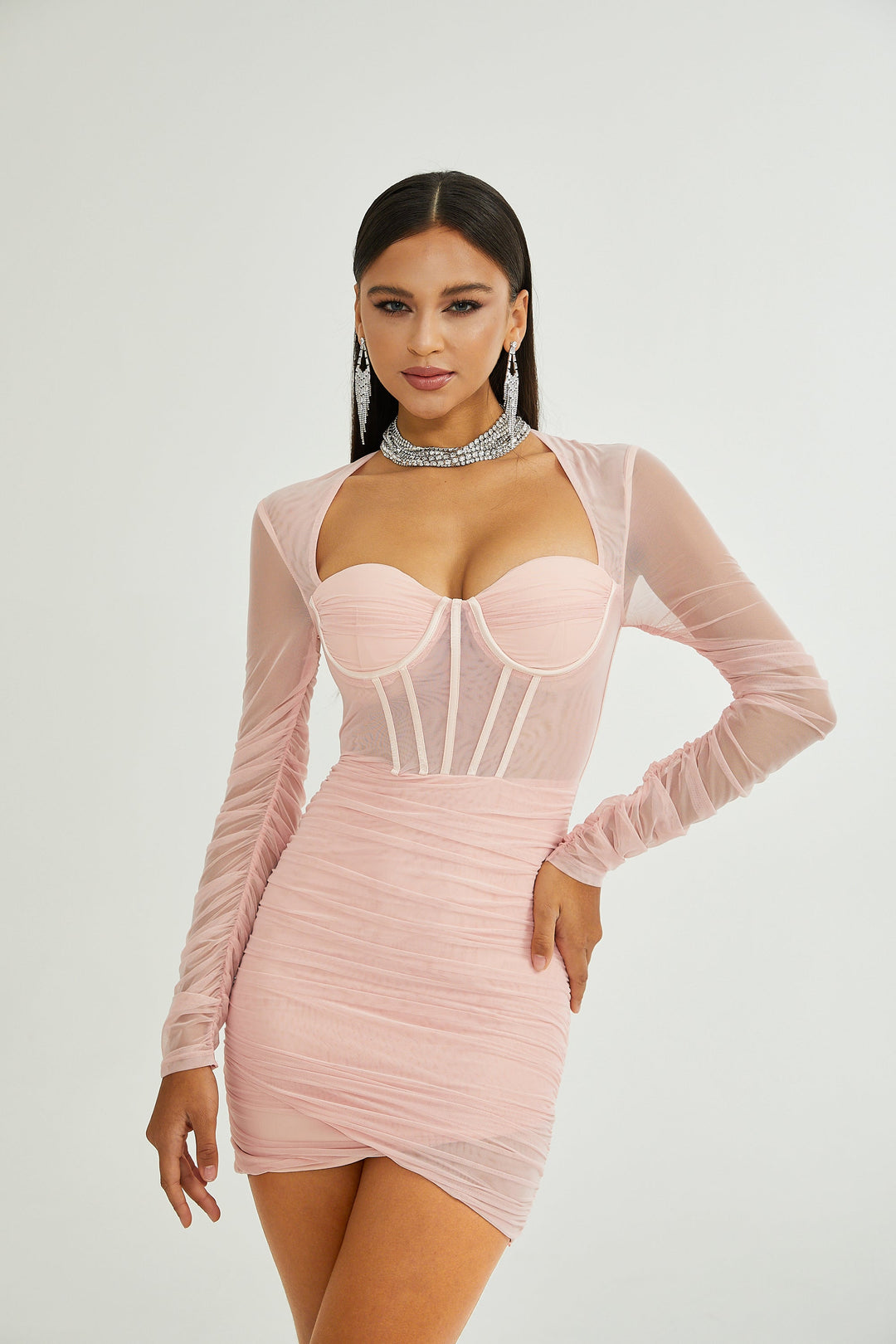 Levoire | Robe En Maille À Manches Longues