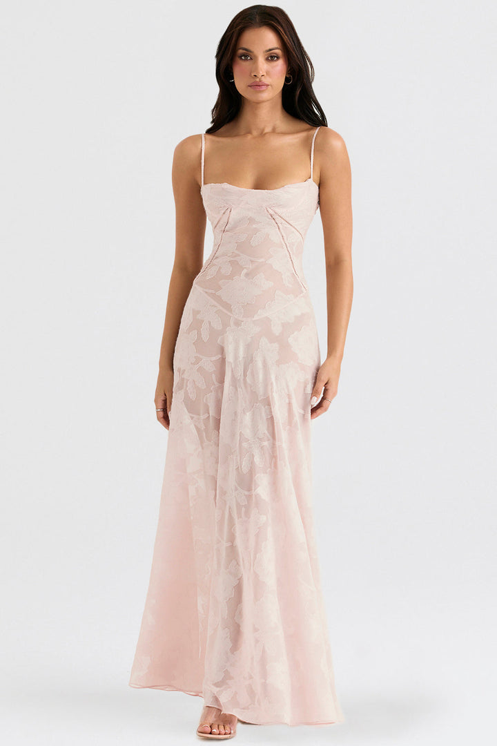 Levoire | Robe Maxi Élégante Pour Des Moments Spéciaux Rosa