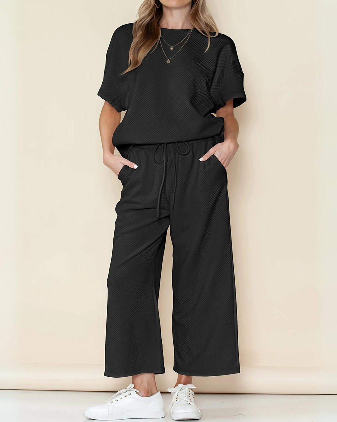 Levoire | ENSEMBLE LOUNGE TEXTURÉ LUXE Noir