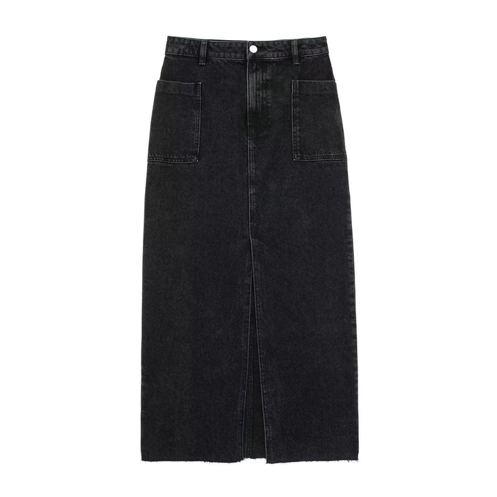 Levoire | Jupe avec design fendu et double poche à taille haute Couleur de l'image