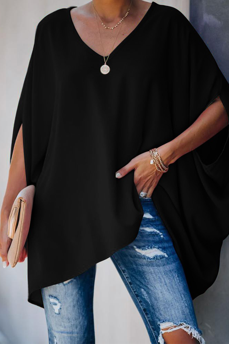 Levoire | T-shirts V encolure Noir