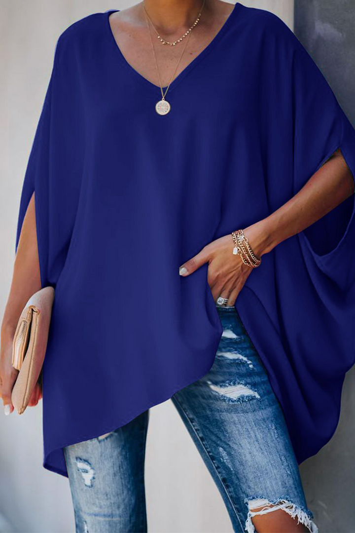 Levoire | T-shirts V encolure Bleu profond
