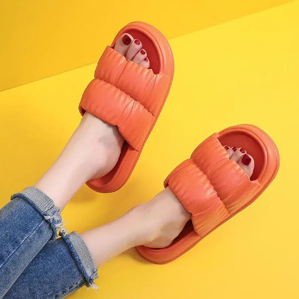 Levoire | Chaussures De Maison Orthopédiques Pour Femmes Orange