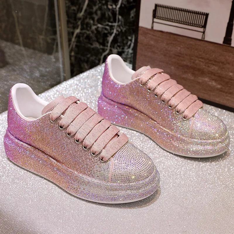 Levoire | Baskets femmes avec strass Rosa