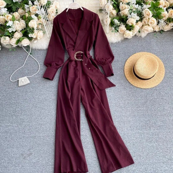 Levoire | Blouse à manches longues avec revers, coupe slim Lila Une taille