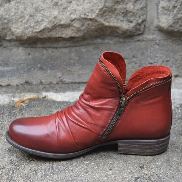 Levoire | Bottes En Cuir Avec Zip Rot