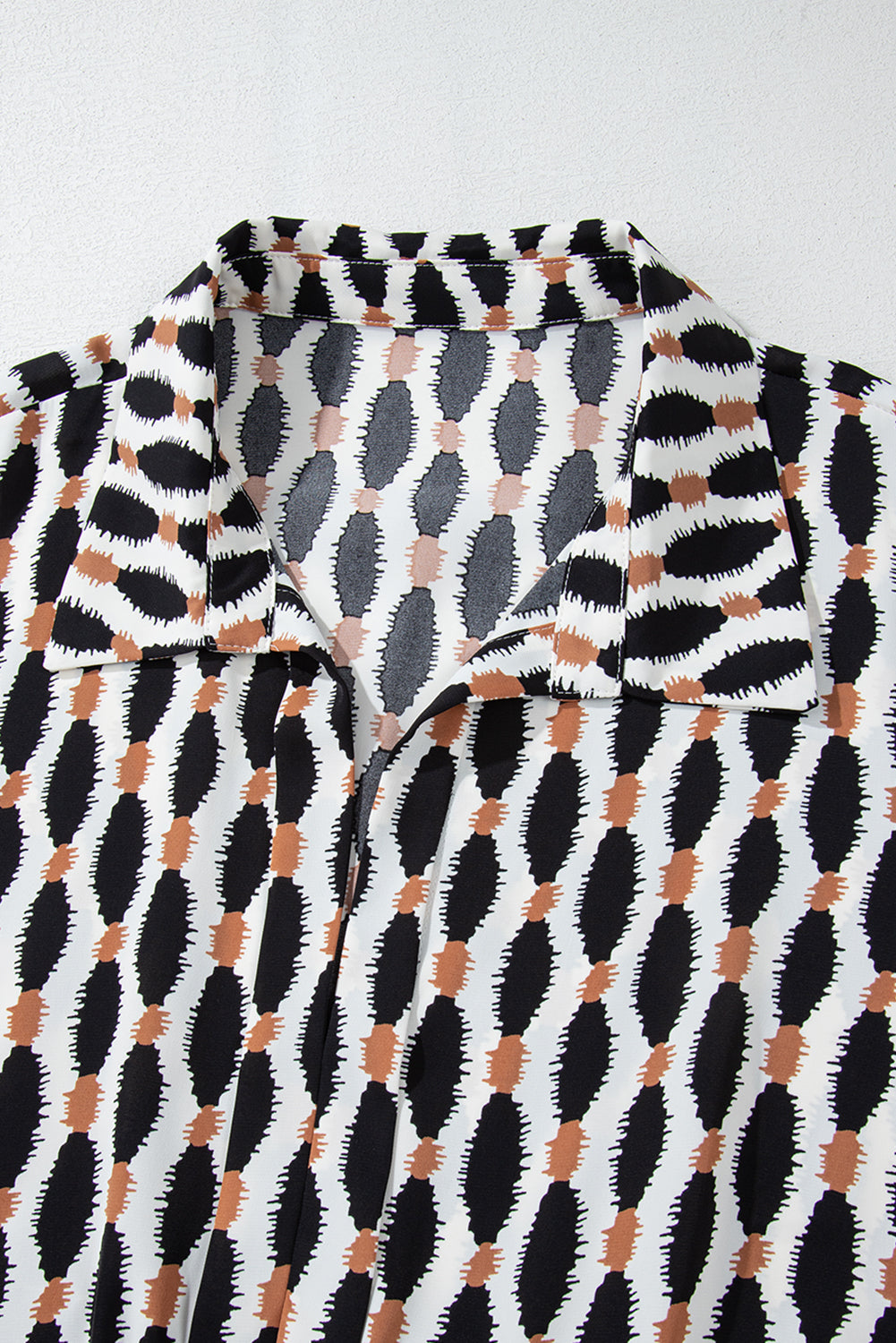 Levoire | Robe Mini Avec Décolleté En V Rayé Et Impression Géométrique Pour Femmes