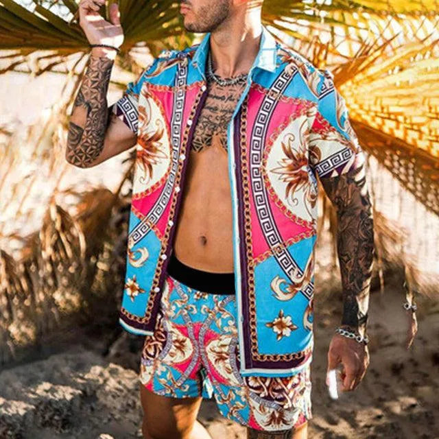 Levoire | Chemises à fleurs de plage pour hommes 10style