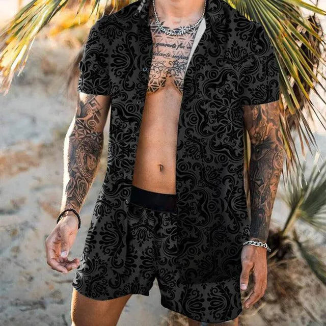 Levoire | Chemises à fleurs de plage pour hommes 7style