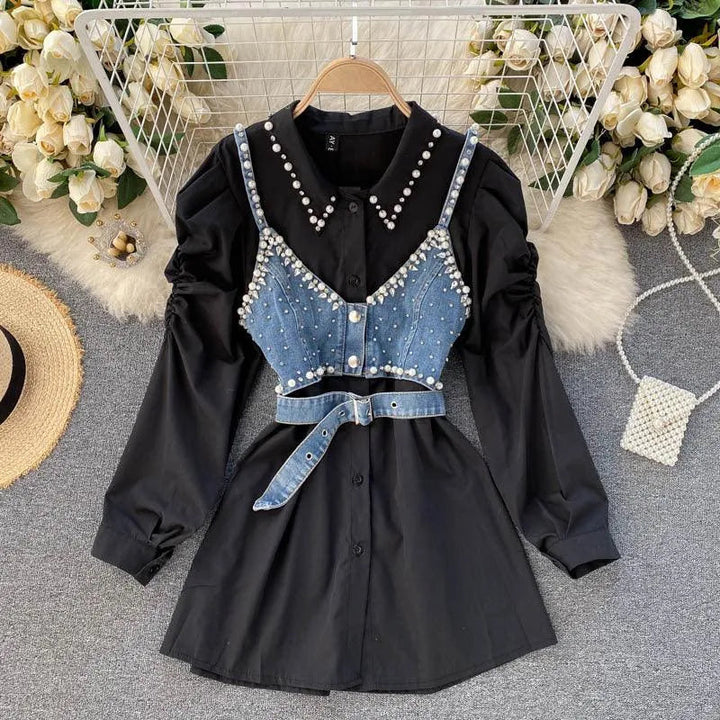 Levoire | Chemise avec des boutons et patte, avec une note parfumée légère Noir Une taille