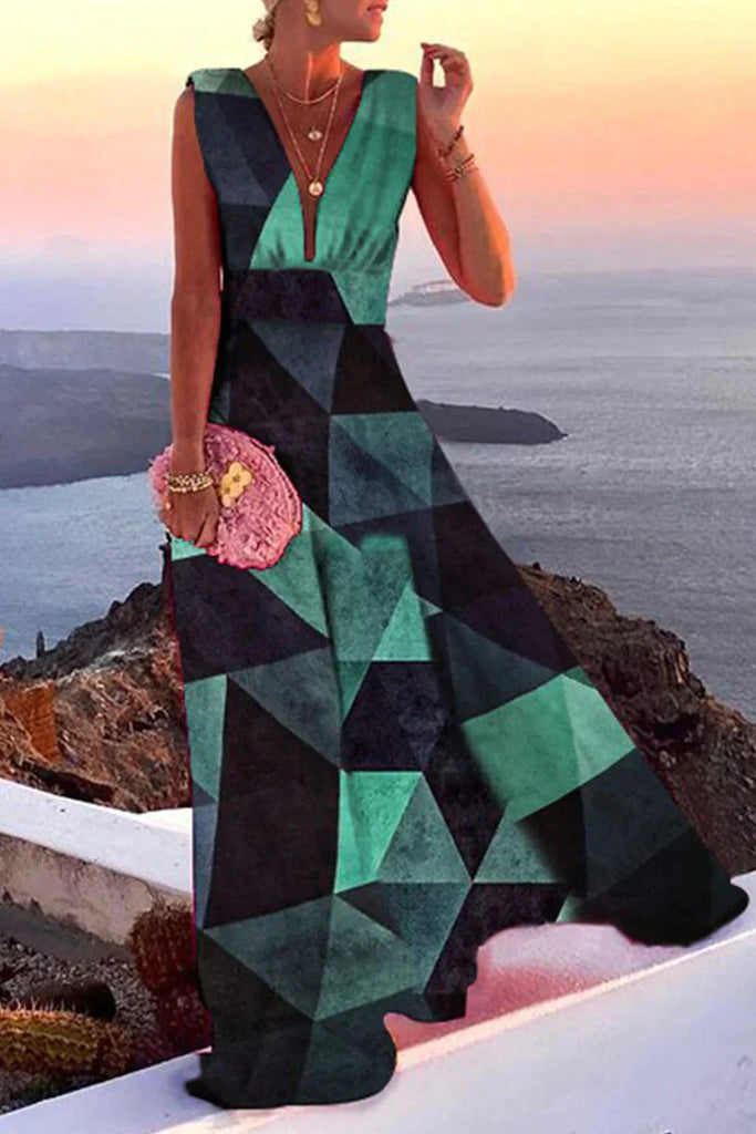 Levoire | Robe d'été ludique Vert Noir
