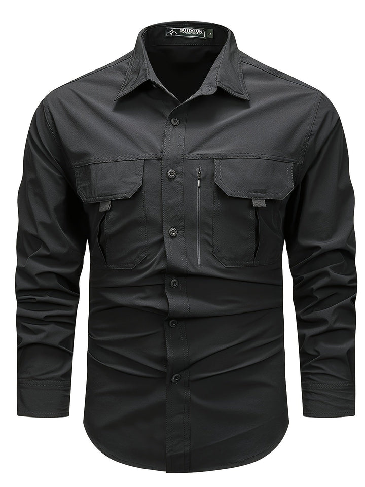 Levoire | Chemise Décontractée Pour Hommes À Manches Longues À Séchage Rapide