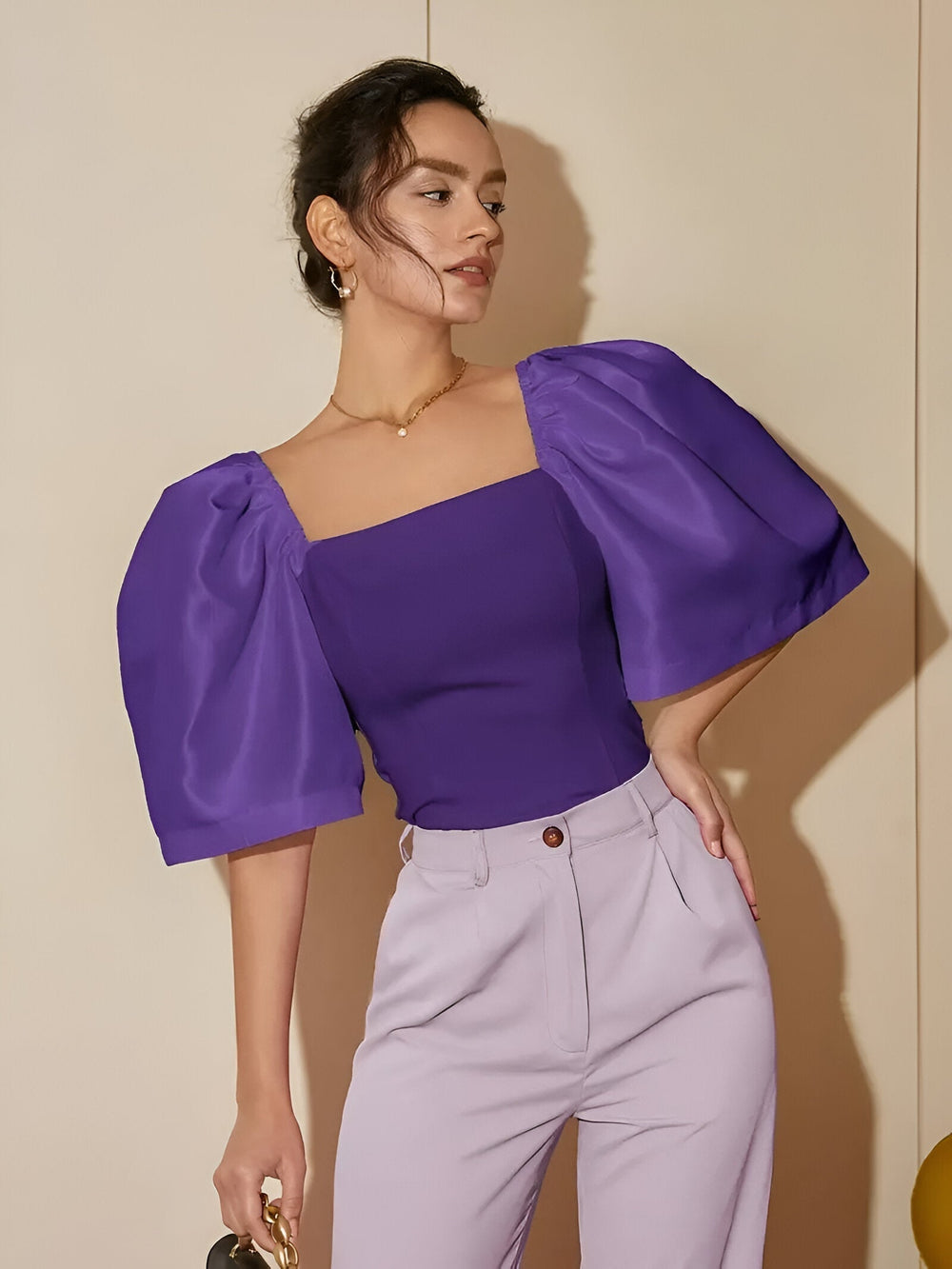 Levoire | Veste Hoikkaja Avec Une Ouverture Carrée Violet