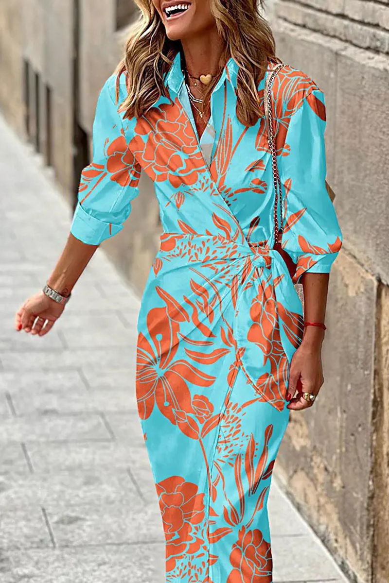 Levoire | Robe de mode Bleu ciel