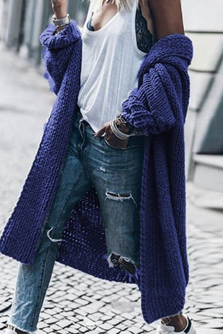 Levoire | Tricoté femmes cardigan Bleu